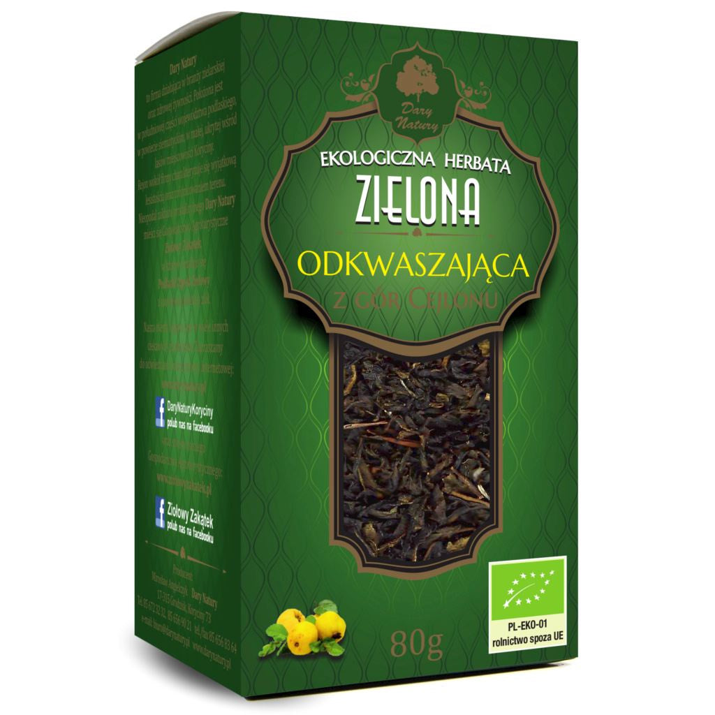 Herbata zielona odkwaszająca bio 80 g