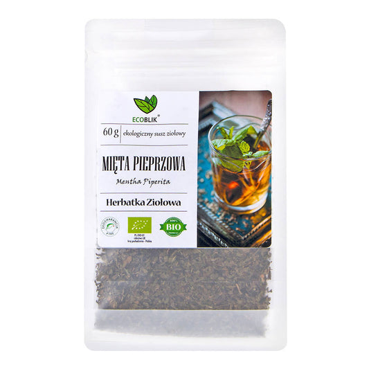 Herbatka Mięta Pieprzowa ekologiczny susz ziołowy BIO 60 g