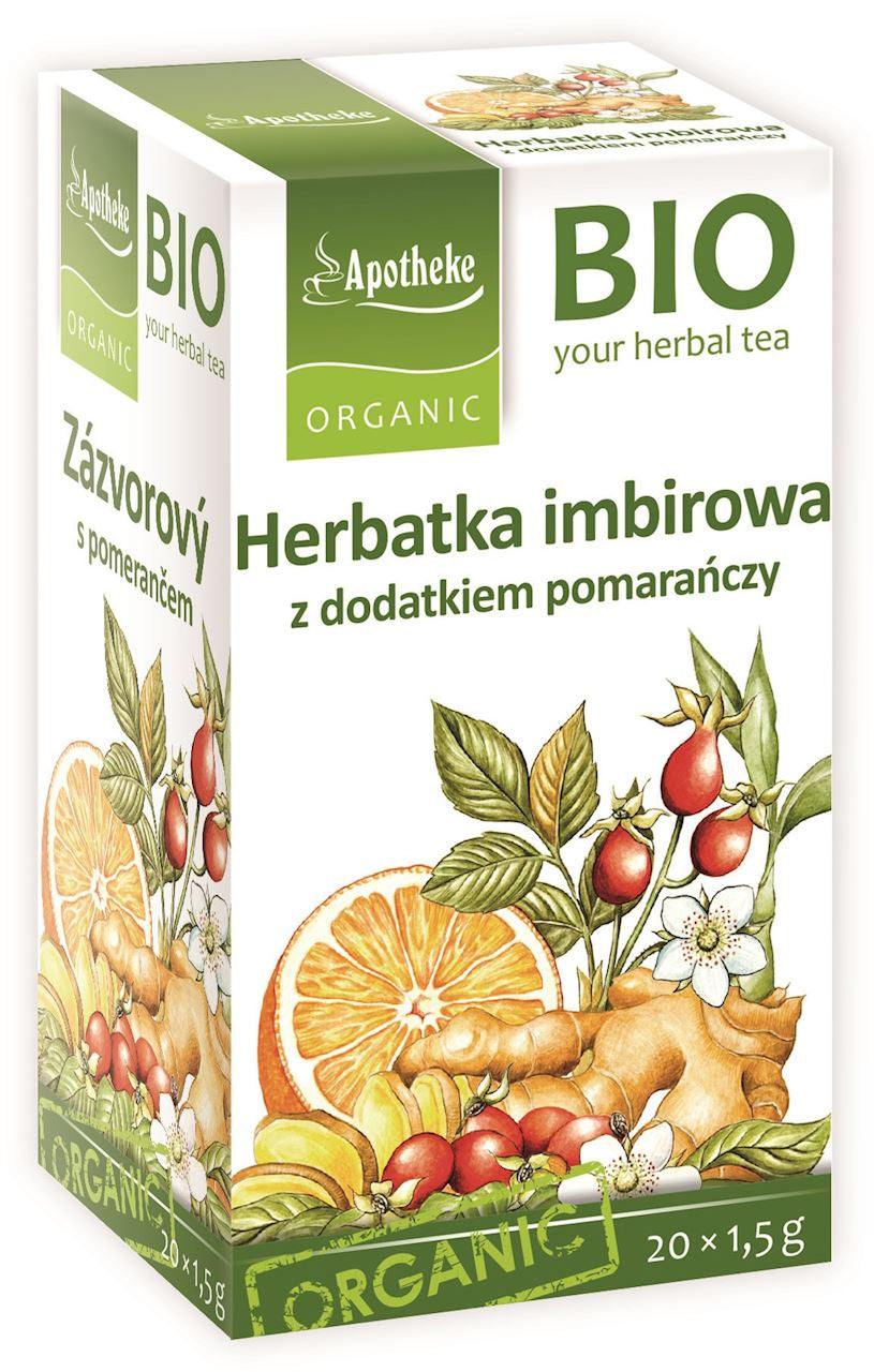 Herbatka imbir - pomarańcza bio (20 x 1,5 g) 30 g