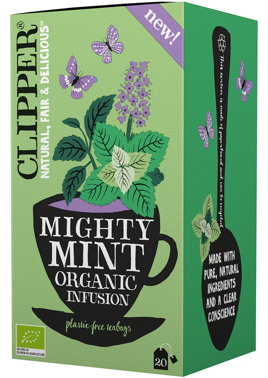 Herbatka miętowa (Mighty Mint) bio (20 x 1,6 g) 32 g - Clipper