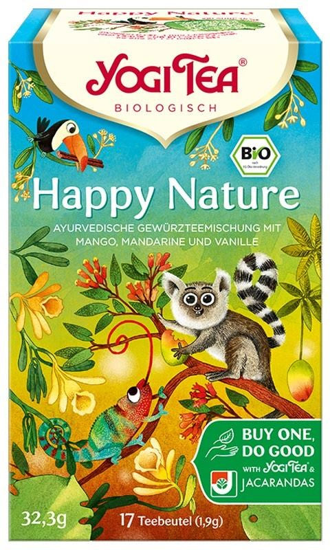 Herbatka na pomoc lasom deszczowym (Happy Nature) bio (17 x 1,9 g) 32,3 g - Yogi Tea