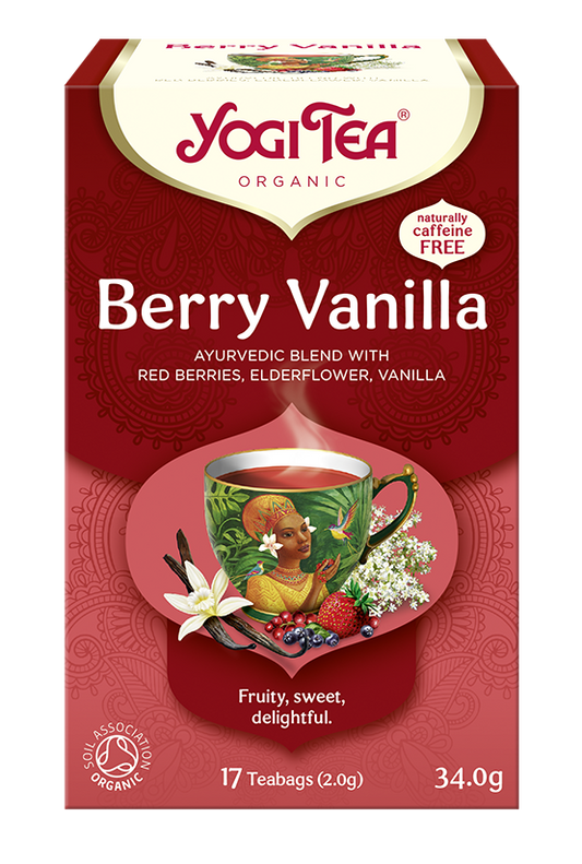 Herbatka owoce jagodowe - wanilia (berry vanilla) bio (17 x 2 g) 34 g - YOGI TEA