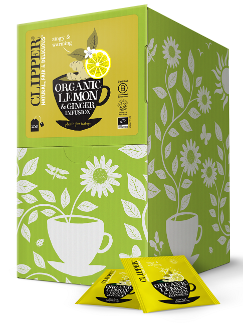 Herbatka z imbirem i cytryną bio (250 x 2,5 g) 625 g - Clipper