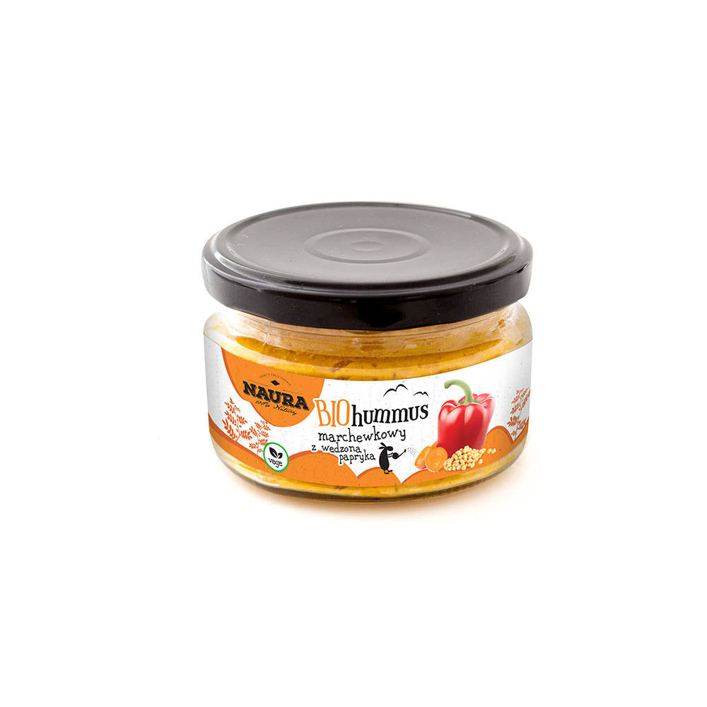 Hummus marchewkowy z wędzoną papryką bio 190 g