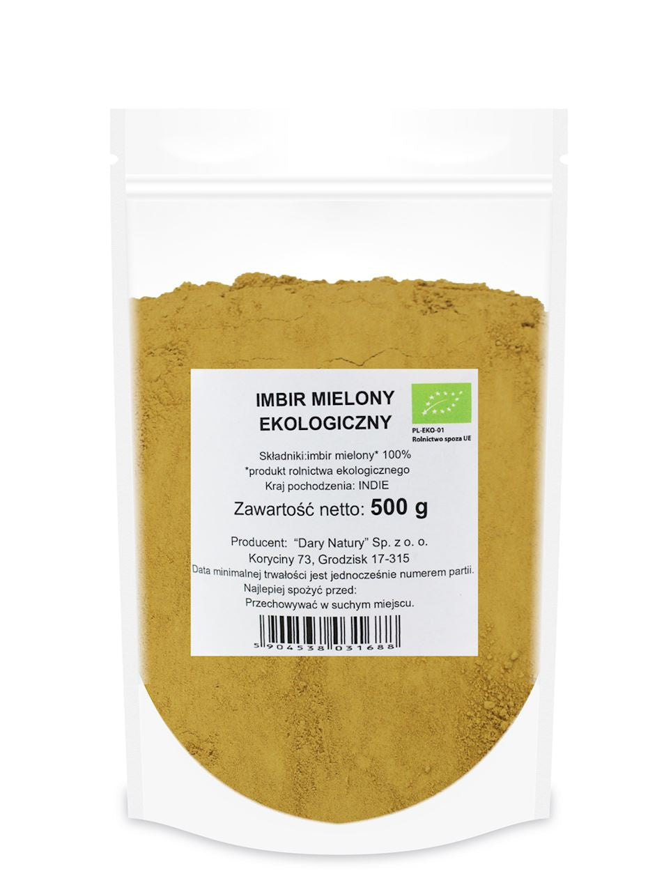 Imbir mielony bio 500 g - Dary Natury