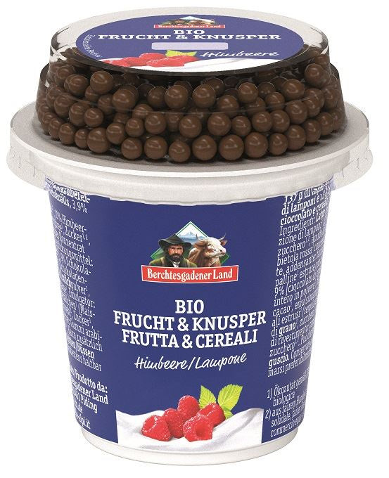 Jogurt malinowy z kulkami czekoladowymi BIO 150 g - Berchtesgadener Land