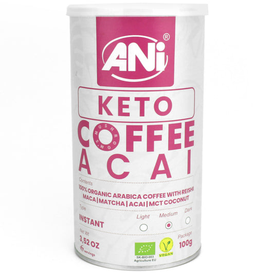 Kawa rozpuszczalna REISHI KETO ACAI bio 100 g - ANI