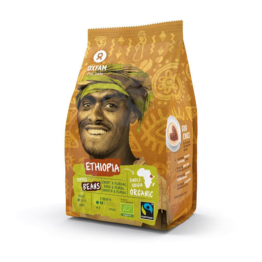 Kawa ziarnista Arabica 100% Yirgacheffe Etiopia fair trade BIO 250 g - Oxfam Fair Trade