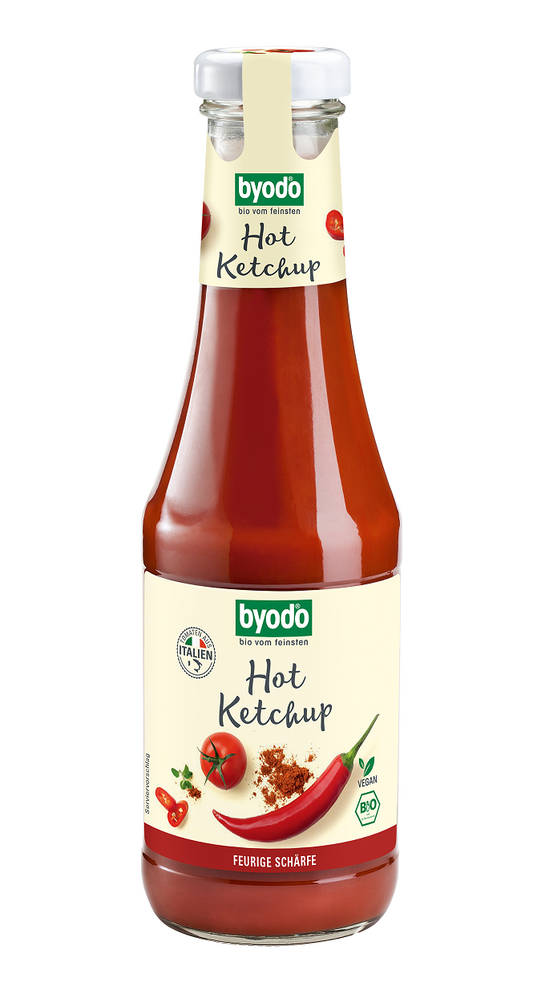 Ketchup pikantny bezglutenowy bio 500 ml - Byodo