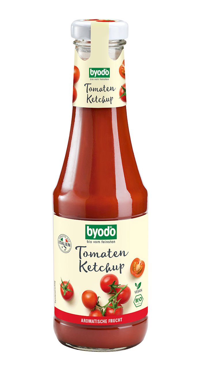 Ketchup pomidorowy bezglutenowy bio 500 ml - Byodo