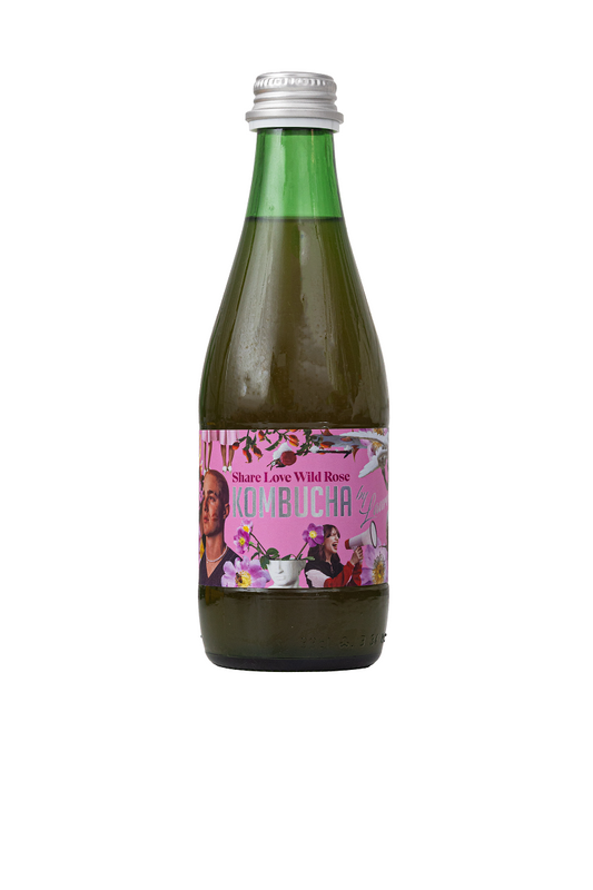 Kombucha Z Sokiem Z Dzikiej Róży (Share Love Wild Rose) Bio 330 ml - Kombucha By Laurent