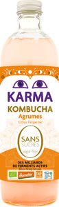Kombucha z cytrusami bez cukru fair for life demeter bio 750 ml - Karma Kombucha