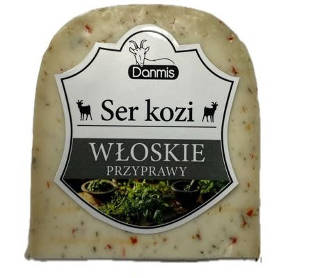Kozi ser dojrzewający z włoskimi przyprawami 200 g - DANMIS