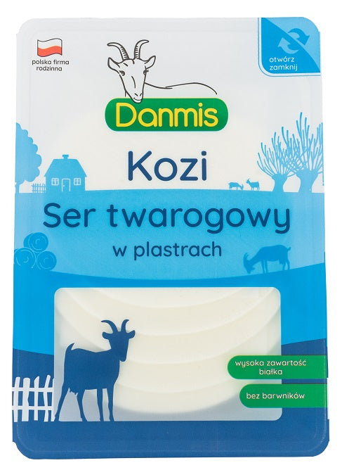 Kozi ser twarogowy plastry 100 g - DANMIS