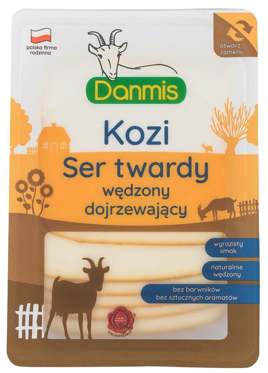 Kozi ser wędzony plastry 100 g - DANMIS