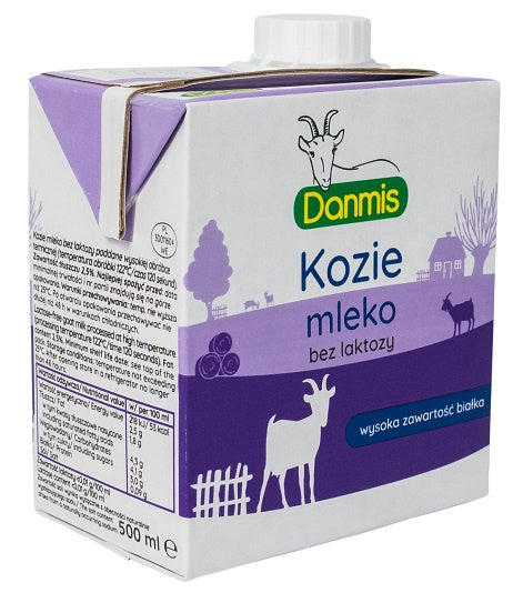 Kozie mleko bez laktozy uht 500 ml - DANMIS
