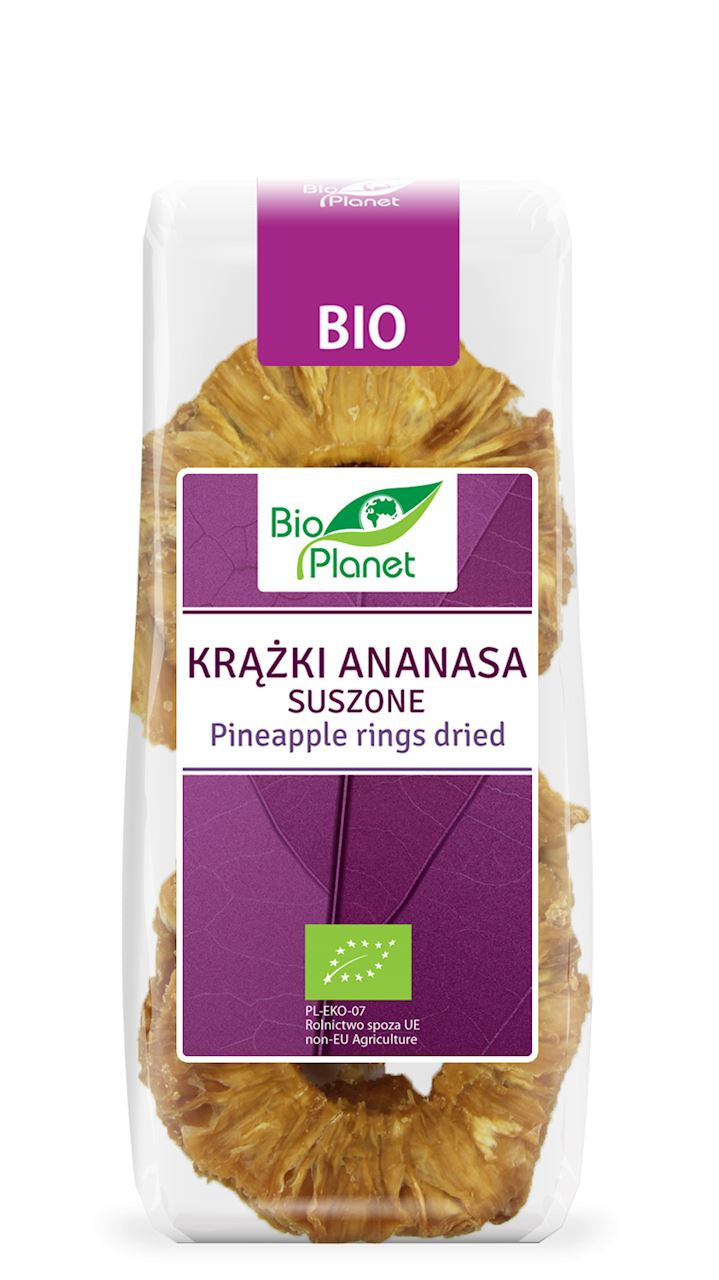 Krążki ananasa suszone bio 100 g