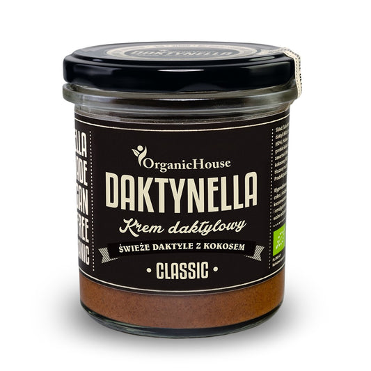 Krem kokosowo - daktylowy classic bezglutenowy bio 280 g - Organic House (DaktyNella)
