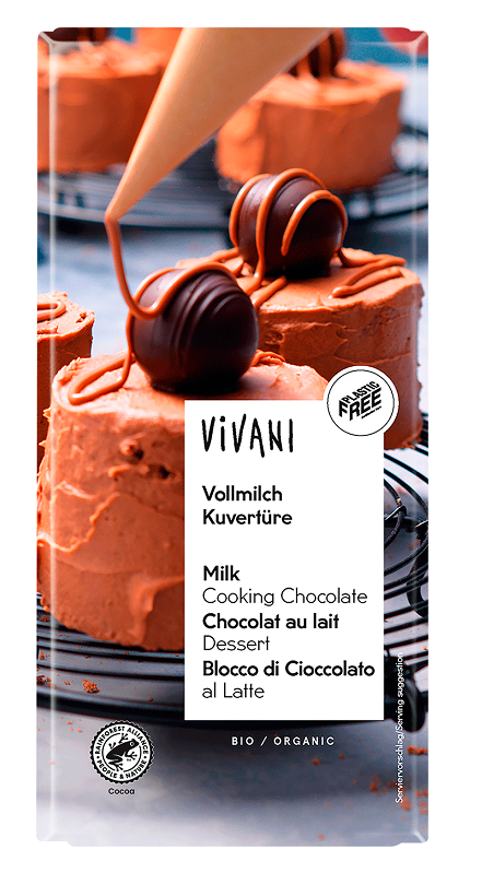 Kuwertura mleczna do gotowania bio 200 g