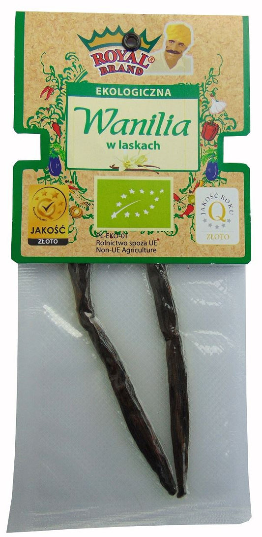 Laski wanilii bourbon bio (2 szt.) - Royal Brand - 10 g