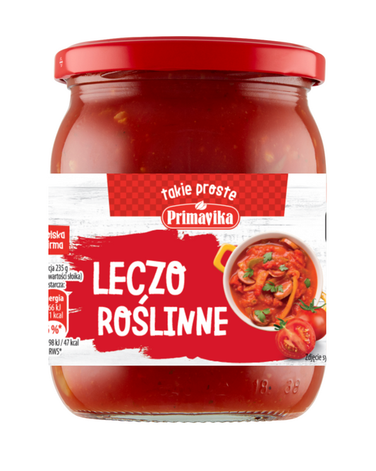 Leczo roślinne z pieczarkami bezglutenowe 470 g - PRIMAVIKA