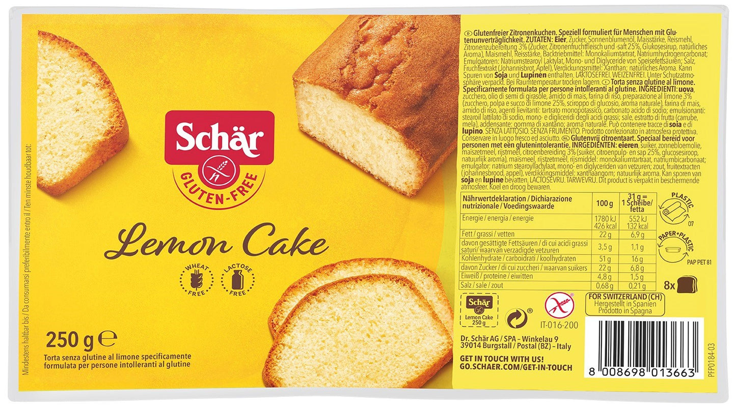 Lemon cake - ciasto cytrynowe bezglutenowe 250 g