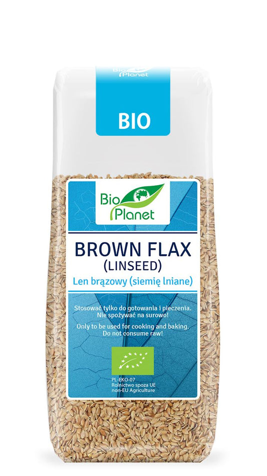 Len brązowy (siemię lniane) BIO 200 g - Bio Planet