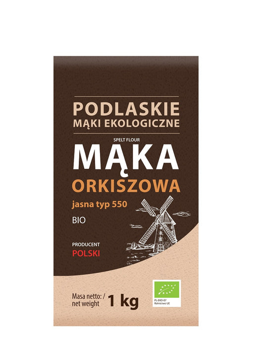 Mąka orkiszowa jasna bio typ 500 1 kg