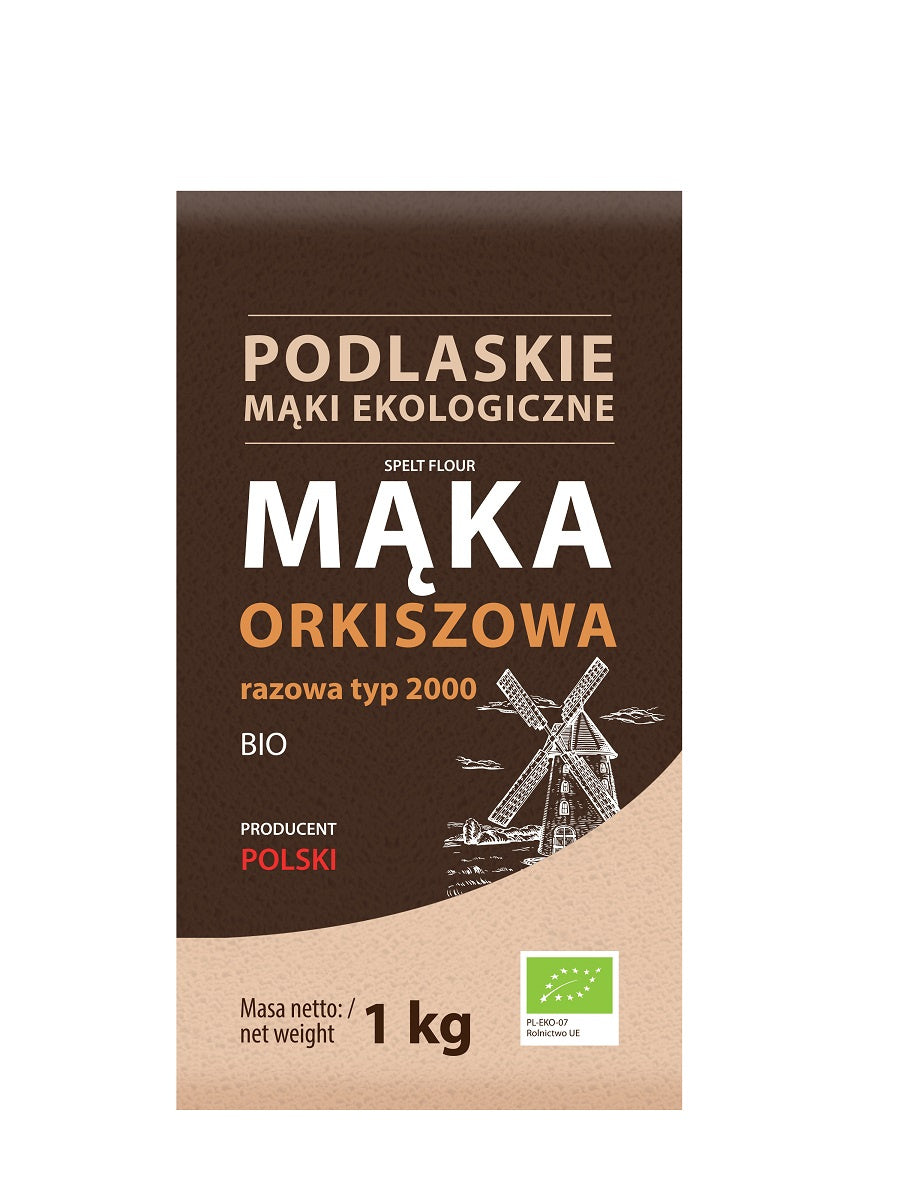 Mąka orkiszowa razowa bio typ 2000 1 kg