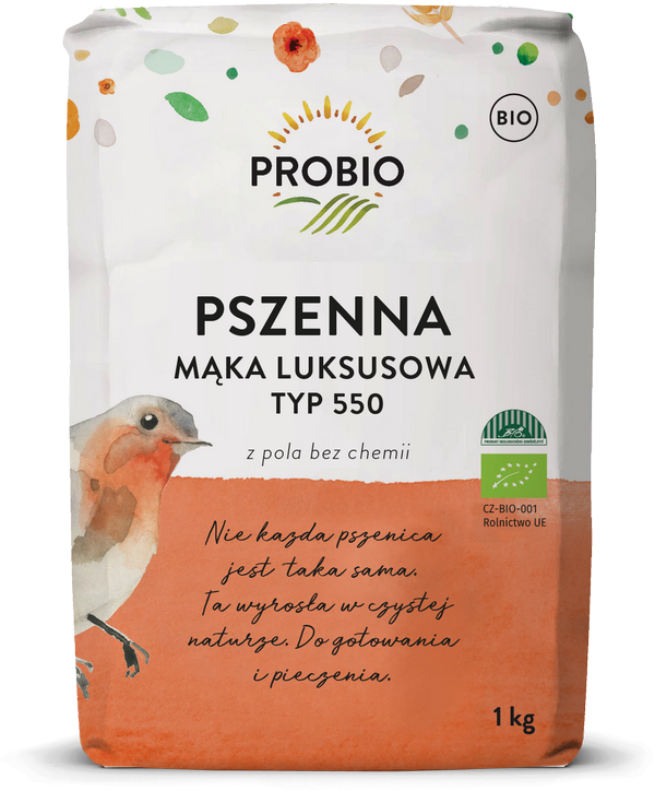 Mąka pszenna luksusowa typ 550 bio 1 kg - PROBIO