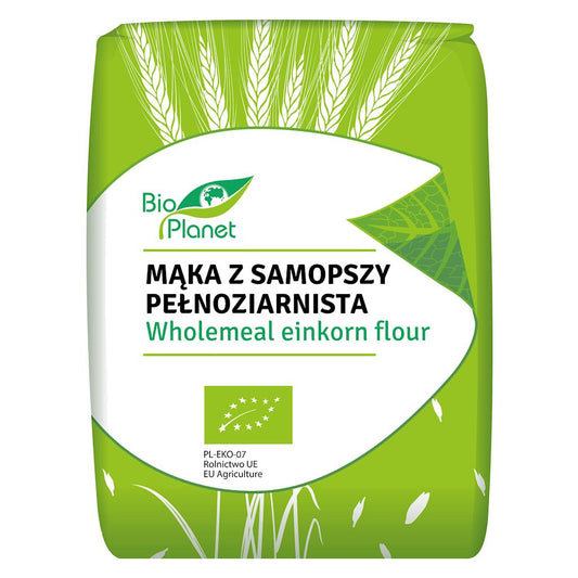 Mąka z samopszy pełnoziarnista bio 1 kg - BIO PLANET