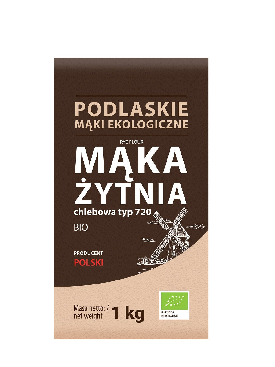Mąka żytnia chlebowa bio typ 720 1 kg
