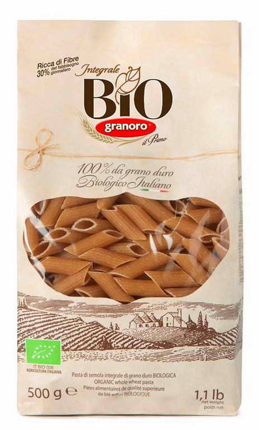 Makaron mezze penne rigate pełnoziarnisty bio 500 g