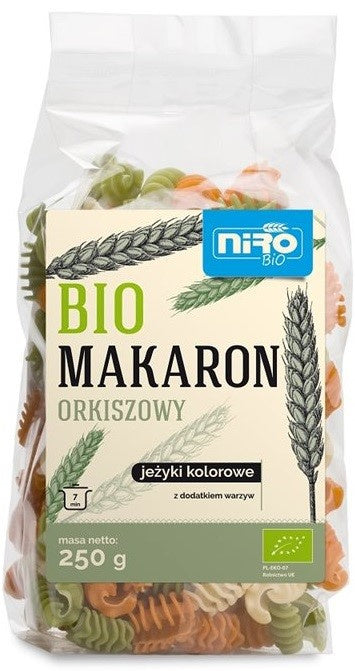 Makaron orkiszowy jeżyki kolorowe bio 250 g