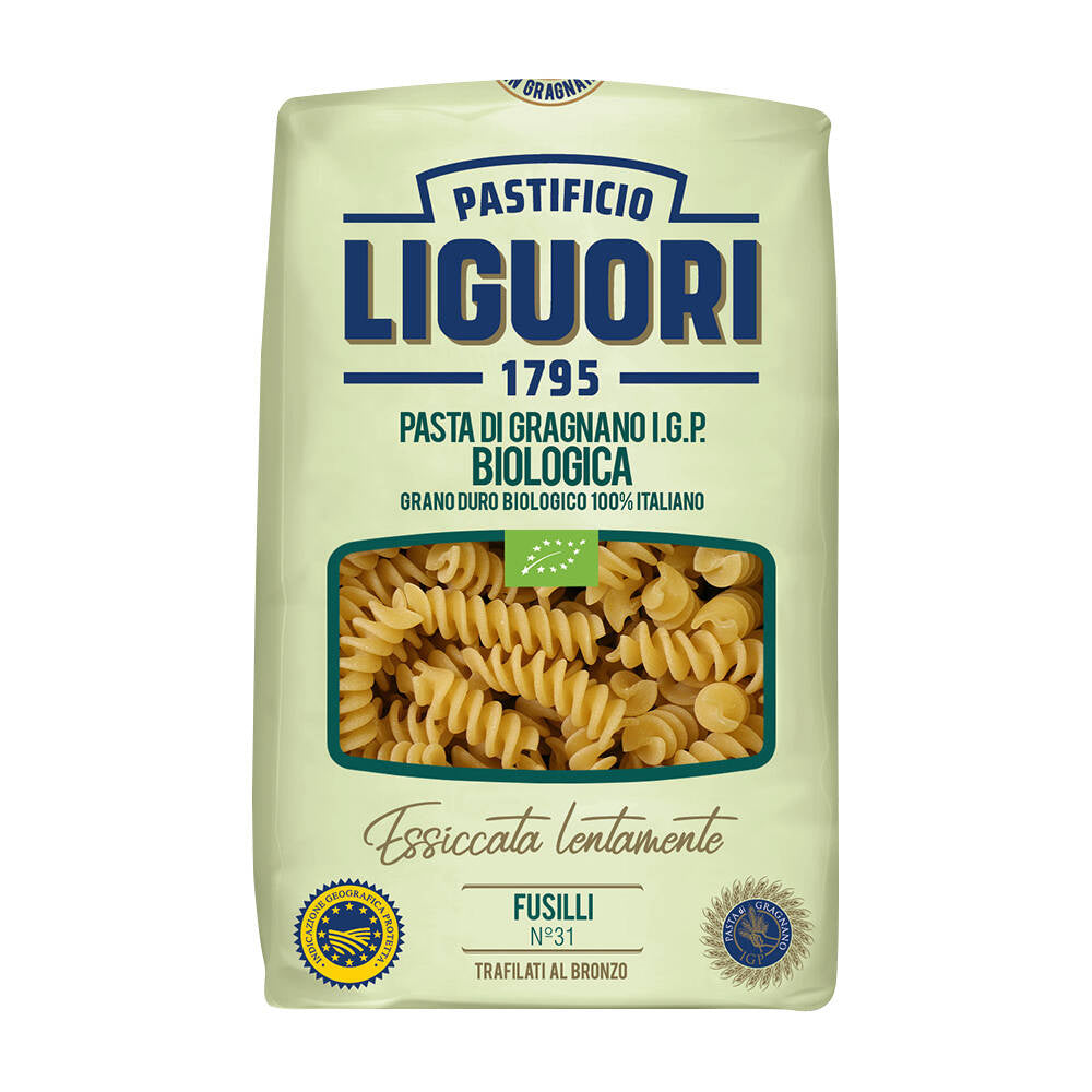 Makaron semolinowy Integrale Fusilli pełnoziarnisty BIO 500 g - Liguori