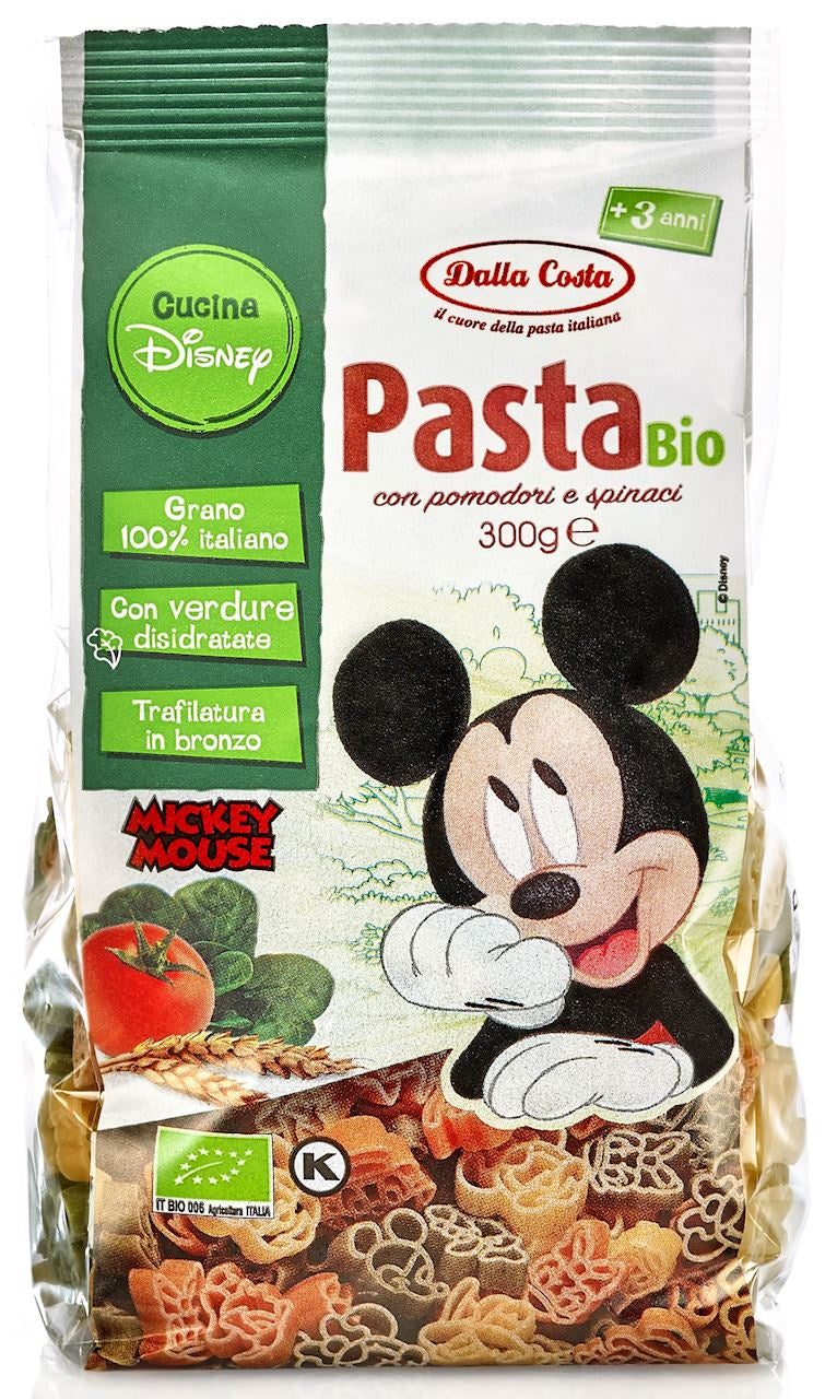 Makaron (semolinowy trójkolorowy) disney mickey bio 300 g