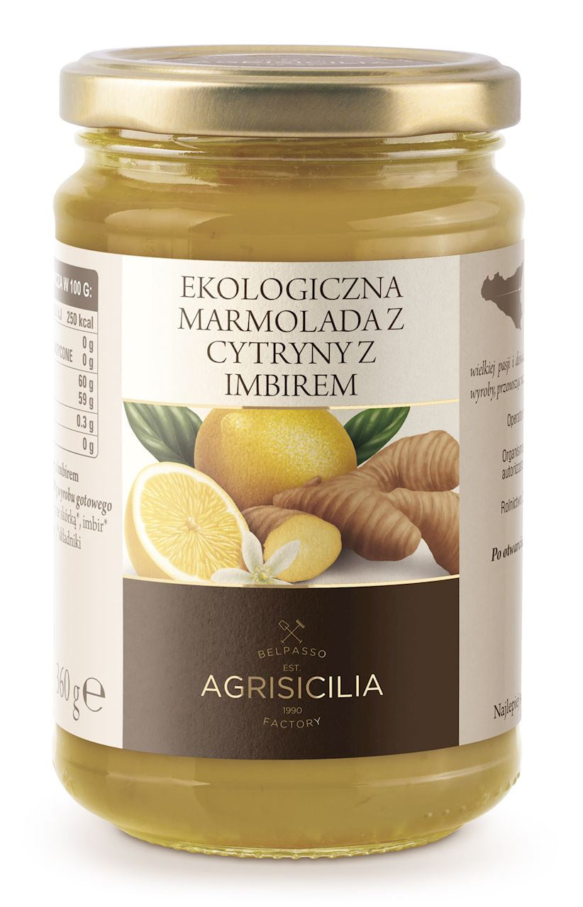 Marmolada z cytryn z imbirem BIO 360 g