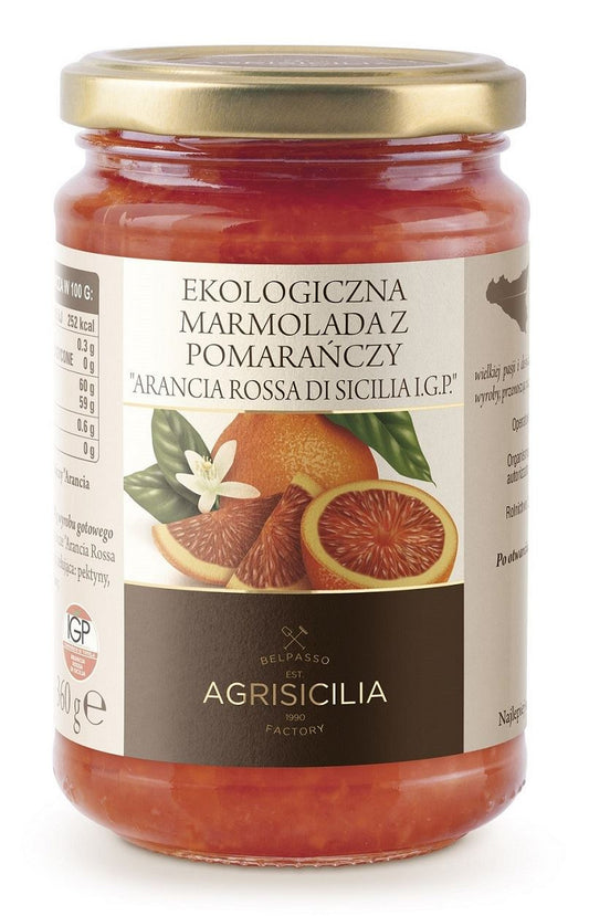 Marmolada z czerwonej pomarańczy bio 360 g