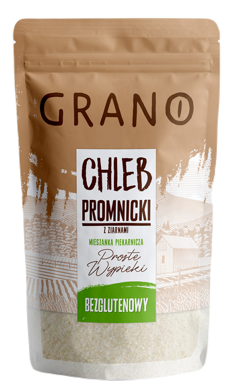 Mieszanka do wypieku chleba Promnickiego z ziarnami bezglutenowa 500 g - Grano
