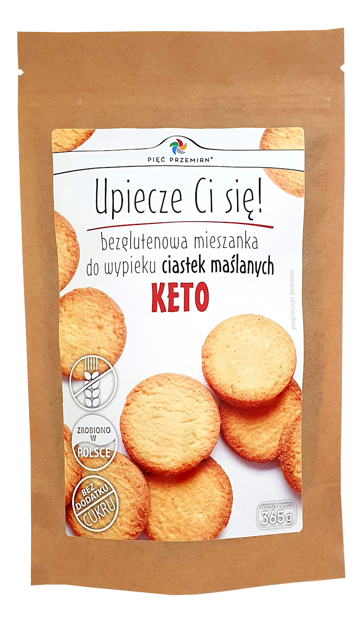 Mieszanka na keto ciastka bezglutenowe Pięć Przemian, 365g