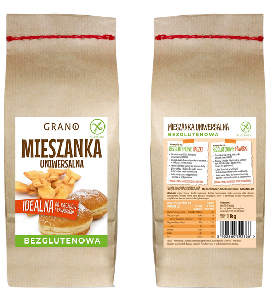 Mieszanka uniwersalna bezglutenowa 1 kg - GRANO