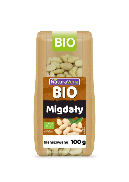 Migdały blanszowane bio 100 g - Naturavena