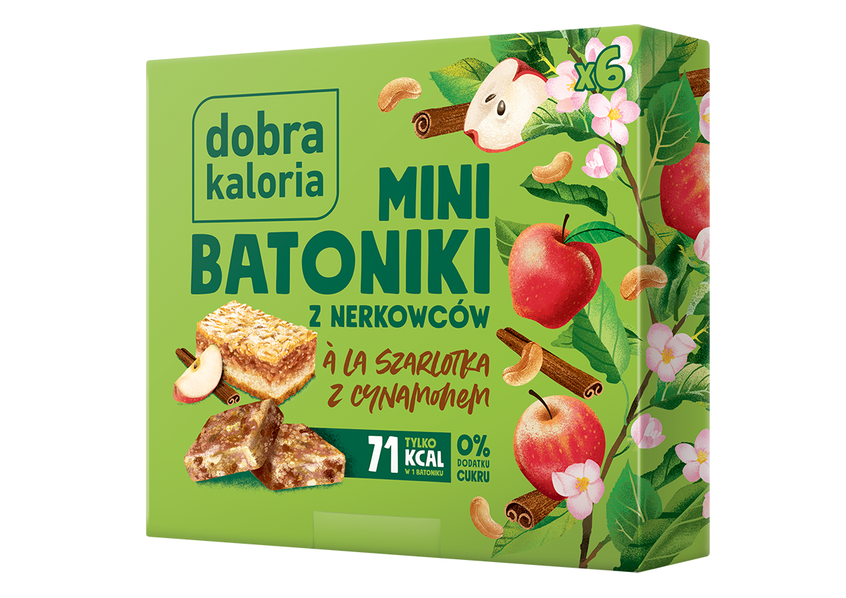Mini batoniki z orzechów a'la szarlotka 102 g - Kubara