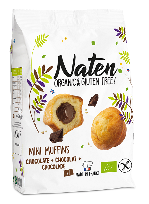 Mini muffinki z nadzieniem czekoladowym bezglutenowe