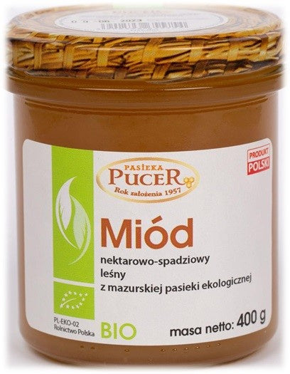 Miód nektarowo-spadziowy leśny bio 400 g