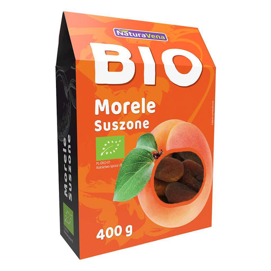Morele słodkie suszone bio 400 g - Naturavena
