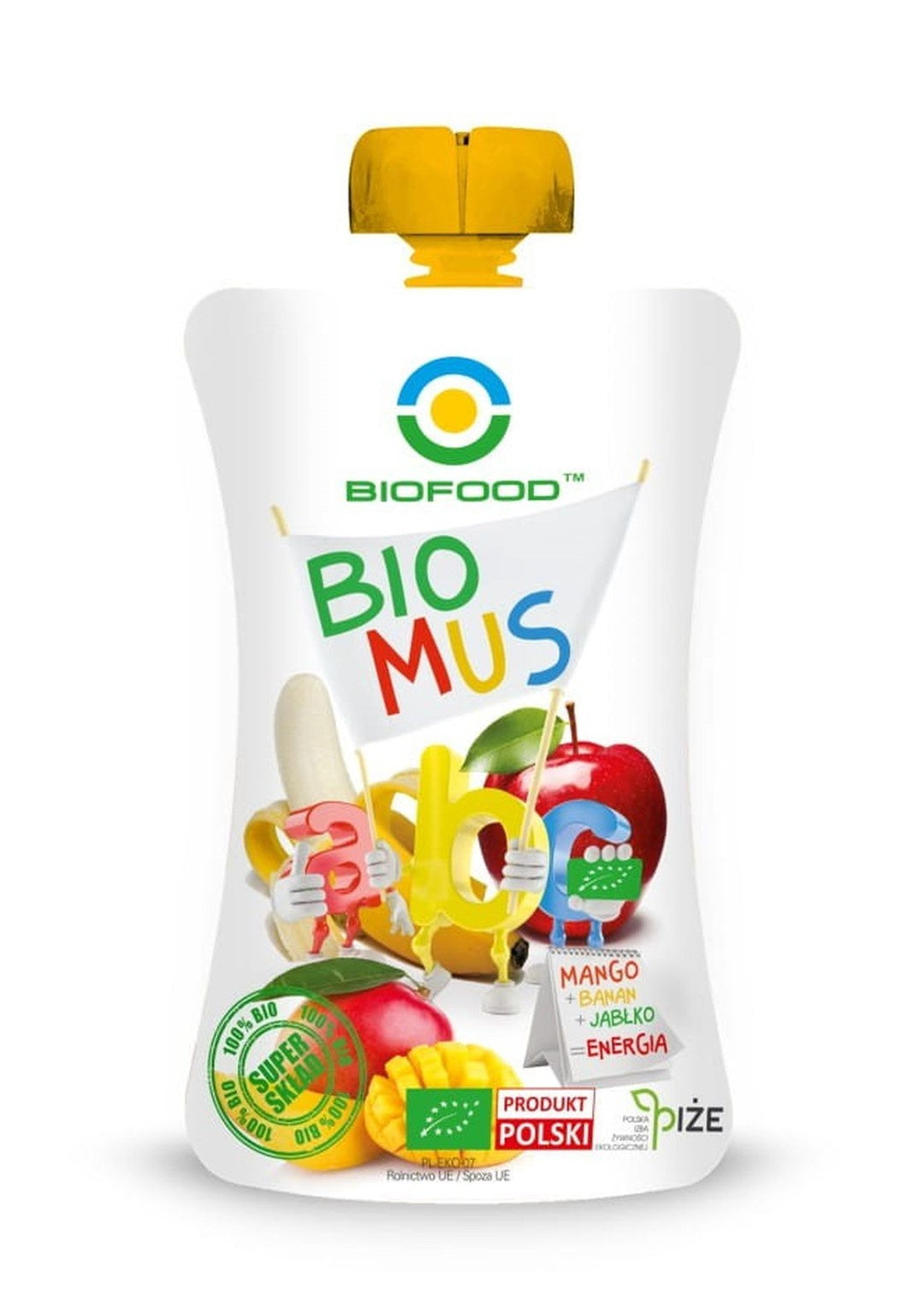 Mus mango - bananowo - jabłkowy BIO 90 g