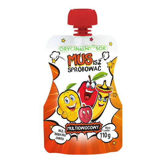 Mus multiowocowy bez dodatku cukru 110 g