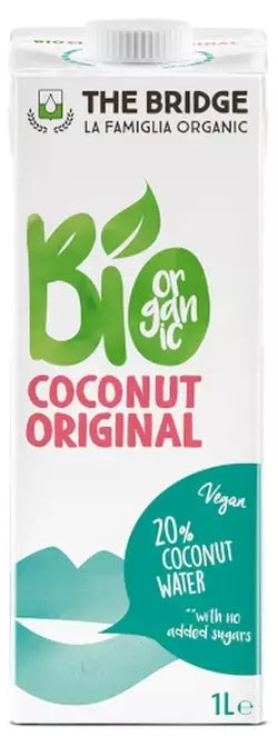 Napój kokosowy original bez dodatku cukrów bezglutenowy bio 1 l - The Bridge