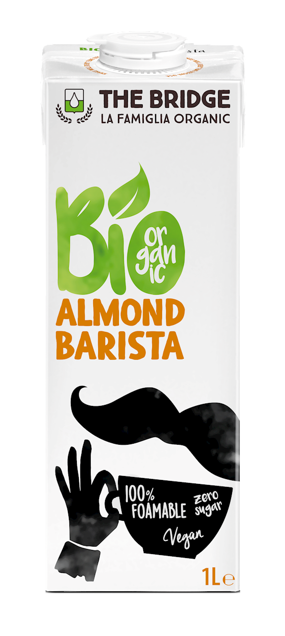 Napój migdałowy Barista bez dodatku cukrów bezglutenowy bio 1 l - The Bridge